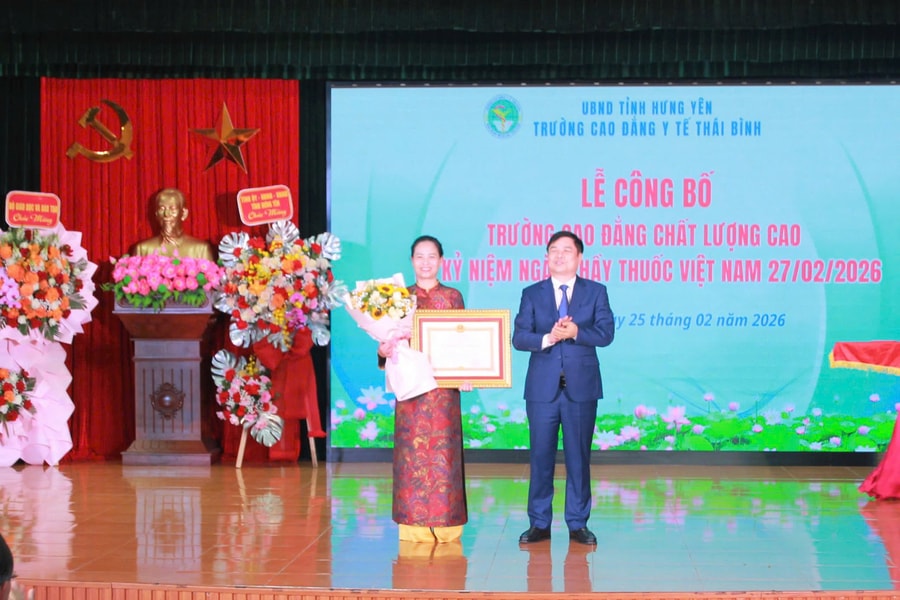 Trường Cao đẳng Y tế Thái Bình đạt chuẩn chất lượng cao