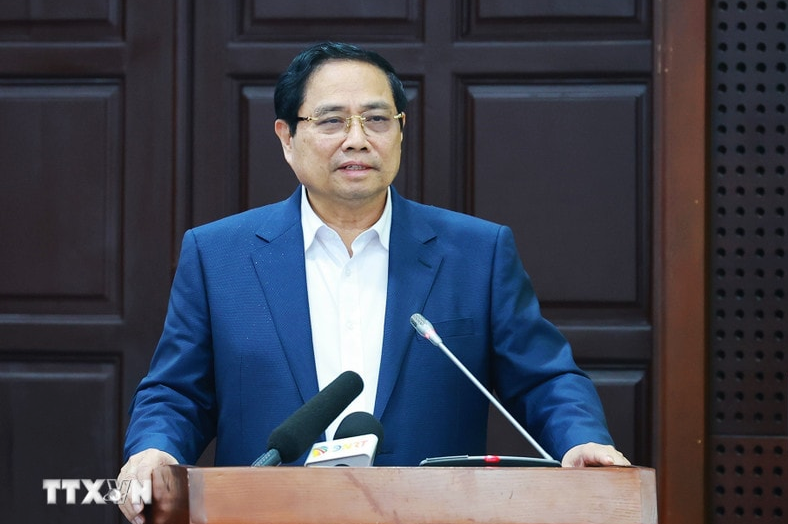 Thủ tướng Phạm Minh Chính làm việc với Ban Thường vụ Thành ủy Đà Nẵng
