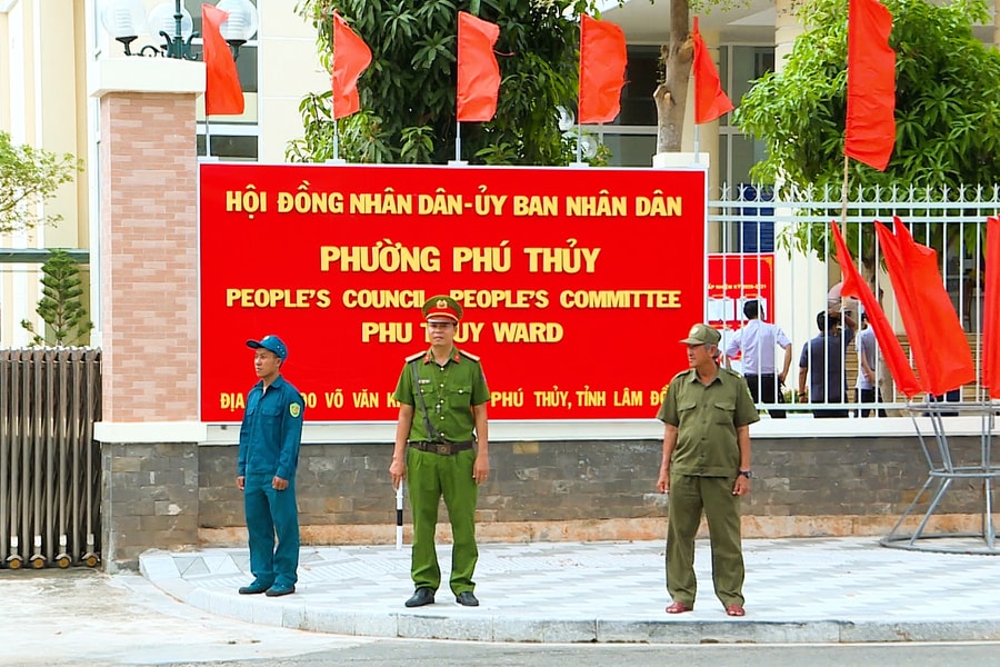 Lâm Đồng: Lực lượng công an cơ sở bảo đảm an ninh trật tự phục vụ tiếp xúc cử tri