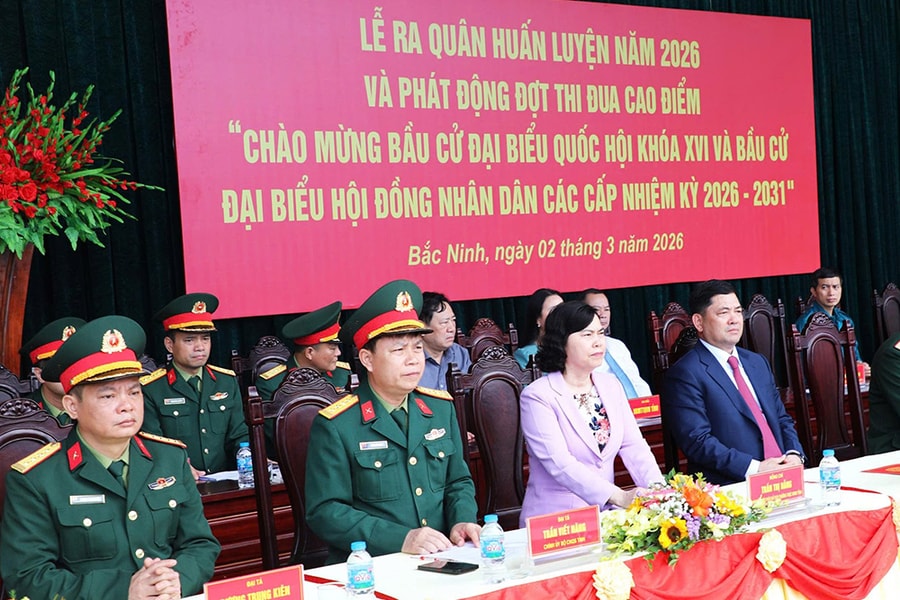 Bộ Chỉ huy quân sự tỉnh Bắc Ninh ra quân huấn luyện năm 2026