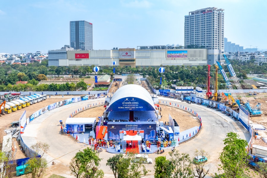 Sunshine Group chính thức khởi công Noble West Lake Ha Noi: Tổ hợp căn hộ cao cấp hàng đầu Việt Nam