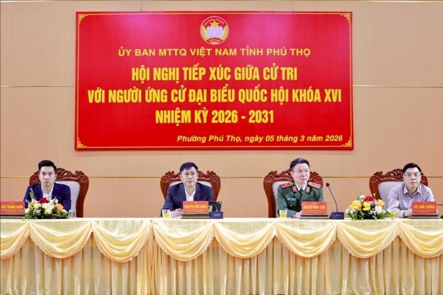Phú Thọ: Người ứng cử đại biểu Quốc hội khóa XVI tiếp xúc cử tri tại Đơn vị bầu cử số 2 và số 3