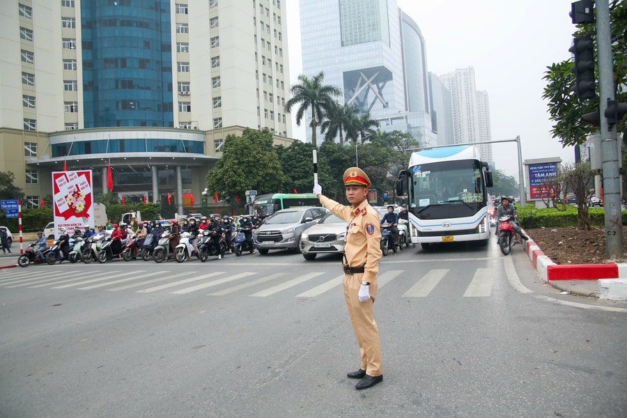 Hà Nội: Phân luồng giao thông phục vụ Đại hội Công đoàn Việt Nam lần thứ XIV