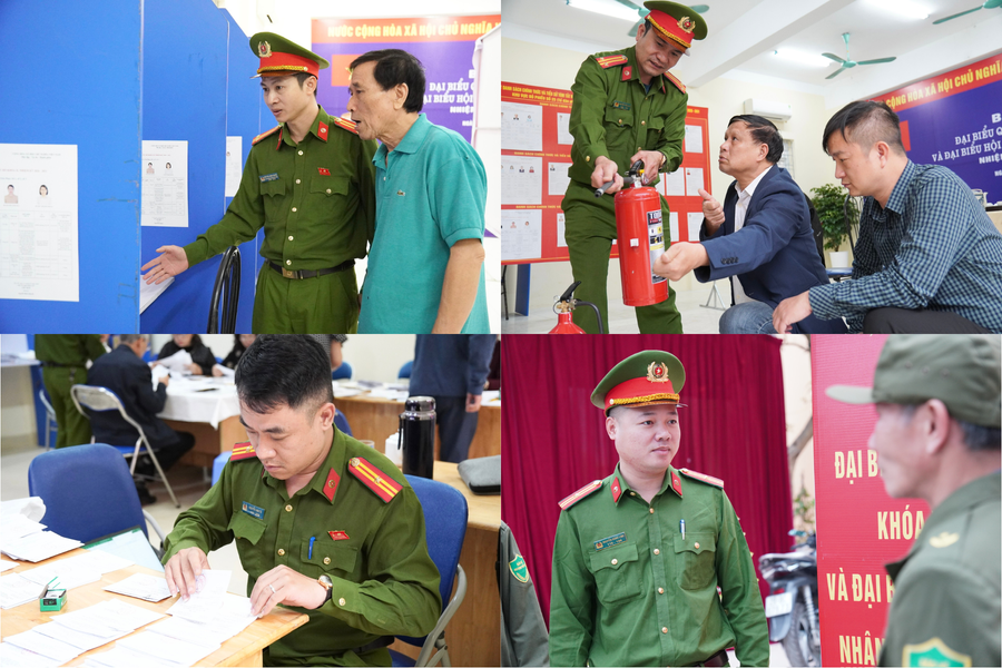 Công an phường Tây Hồ gắn bó "máu thịt" cùng Nhân dân, nâng cao tinh thần trách nhiệm hướng về ngày hội bầu cử