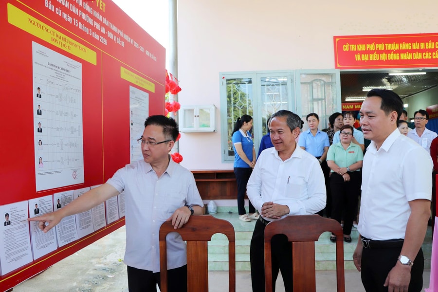TP. Hồ Chí Minh: Kiểm tra công tác chuẩn bị bầu cử tại phường Phú An
