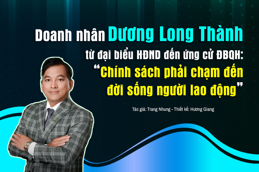 Doanh nhân Dương Long Thành từ đại biểu HĐND đến ứng cử ĐBQH: “Chính sách phải chạm đến đời sống người lao động”