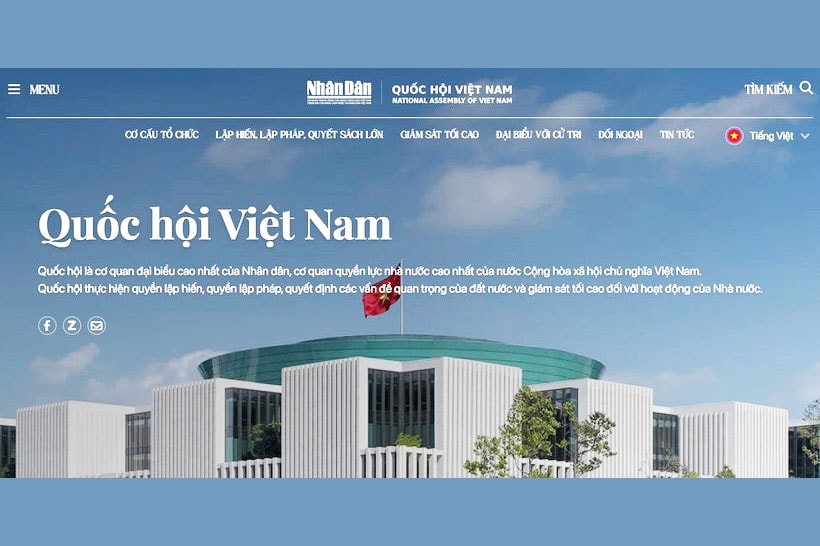Báo Nhân Dân ra mắt chuyên trang Quốc hội Việt Nam