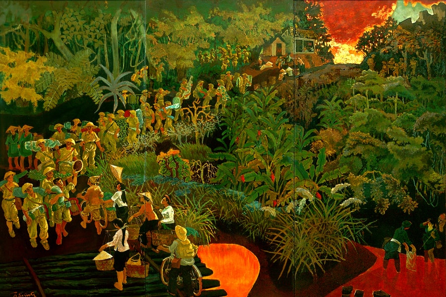 Lưu giữ, lan tỏa “Hồn quê” Việt qua những nét màu