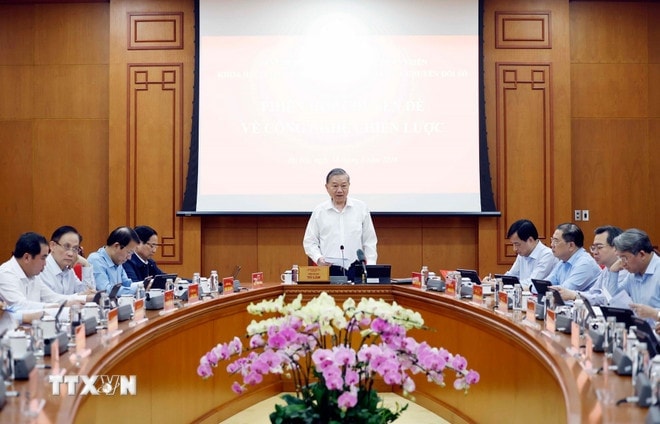 Thông báo Kết luận của Tổng Bí thư Tô Lâm tại Phiên họp chuyên đề về công nghệ chiến lược