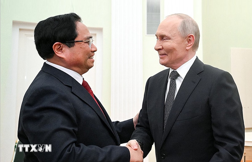 Thủ tướng Phạm Minh Chính hội kiến Tổng thống Liên bang Nga Vladimir Putin