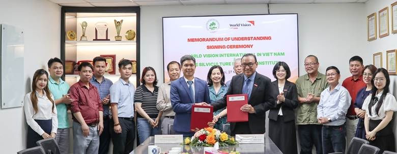 Viện Nghiên cứu Lâm sinh và World Vision International tại Việt Nam ký hợp tác chiến lược thúc đẩy mô hình cộng đồng xanh