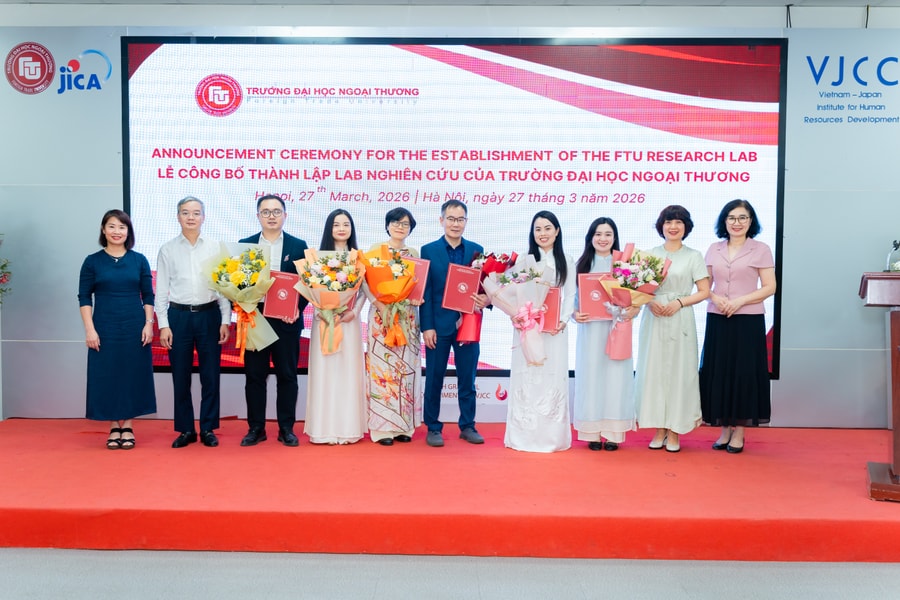 Trường Đại học Ngoại thương thành lập Lab nghiên cứu chuẩn mực quốc tế, tăng tốc đổi mới sáng tạo