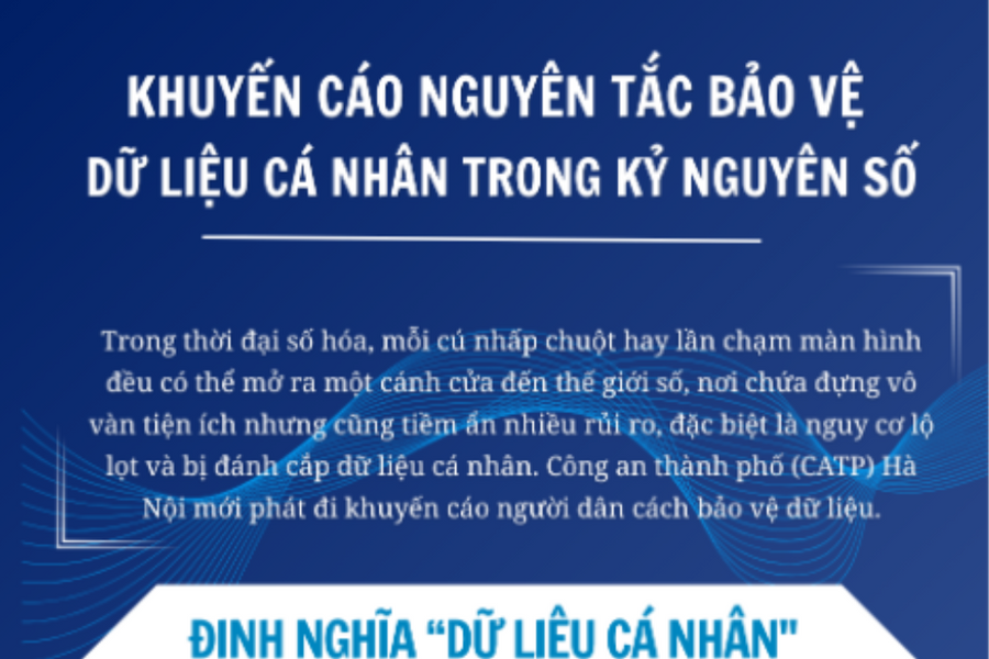 [Infographic] Các nguyên tắc bảo vệ dữ liệu cá nhân trong kỷ nguyên số