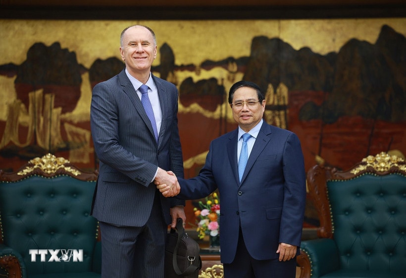Thủ tướng Phạm Minh Chính tiếp Đoàn cán bộ Quỹ tiền tệ Quốc tế