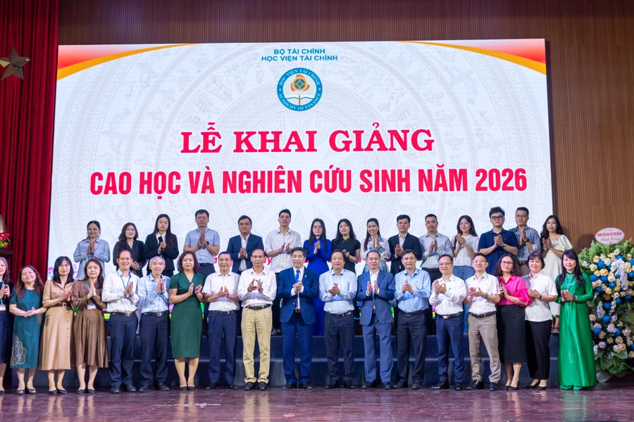 Học viện Tài chính long trọng tổ chức lễ khai giảng đón 257 học viên, nghiên cứu sinh năm 2026