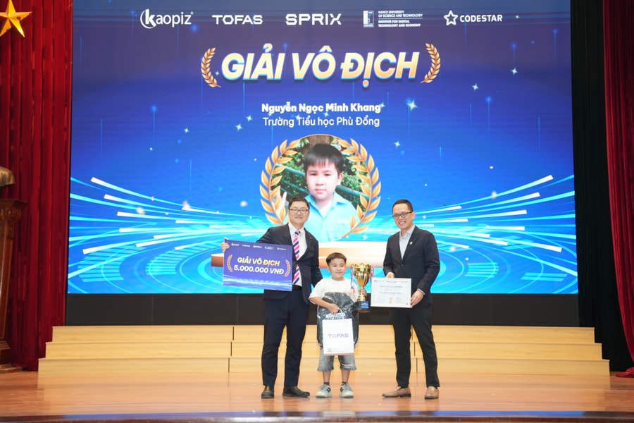 Lễ Trao giải Kỳ thi Quốc tế TOFAS: Thắp lửa đam mê, trang bị kiến thức Toán học và Lập trình cho học sinh