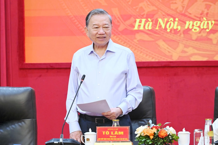 Tổng Bí thư Tô Lâm dự Hội nghị Đảng ủy Công an Trung ương