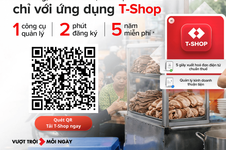 Techcombank ra mắt T-Shop: "Cú hích" đưa hộ kinh doanh lên môi trường số
