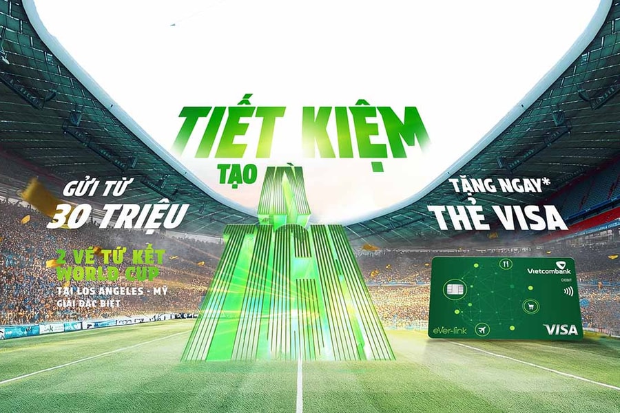 Vietcombank đánh dấu 63 năm thành lập với chương trình ưu đãi “Tiết kiệm tạo kỳ tích”