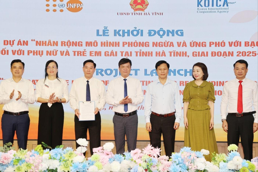 Khởi động dự án tăng cường phòng, chống bạo lực giới tại Hà Tĩnh