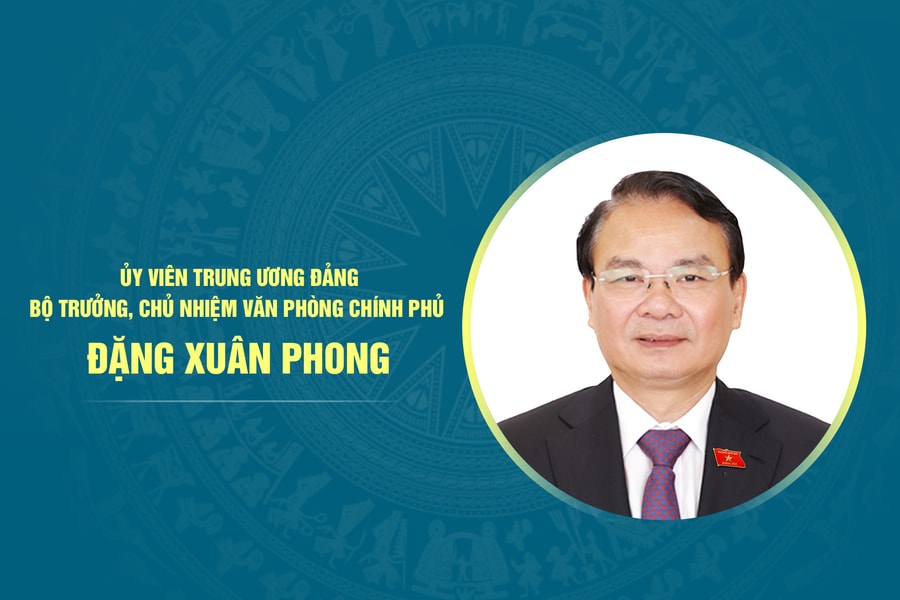 Tiểu sử Bộ trưởng, Chủ nhiệm Văn phòng Chính phủ Đặng Xuân Phong