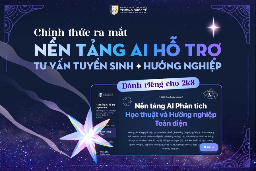 Trường Quốc tế - ĐHQGHN tiên phong ứng dụng AI hỗ trợ tuyển sinh 2026