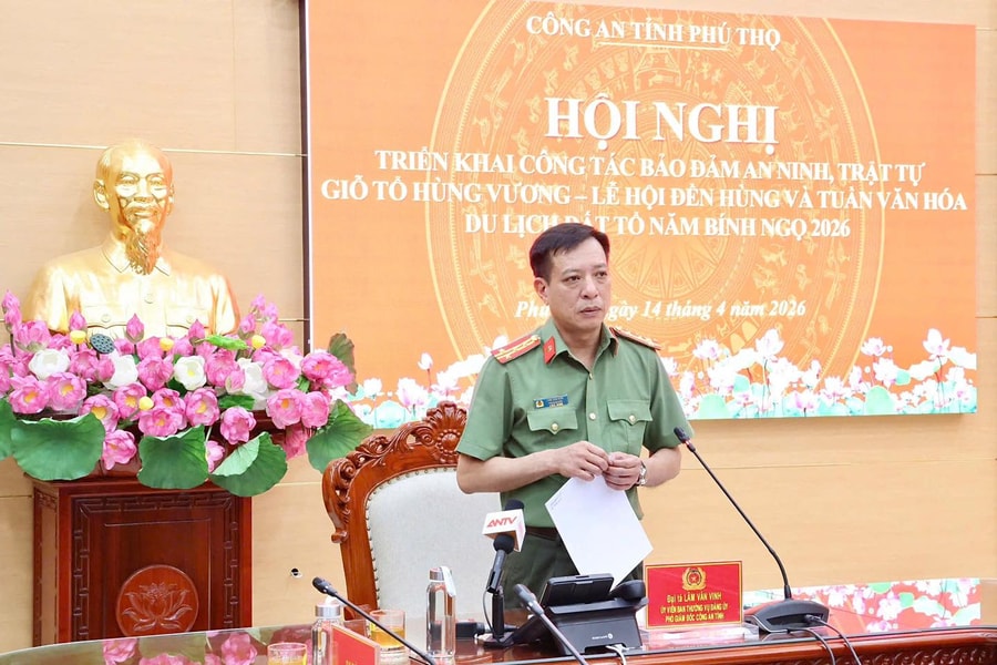 Hơn 1000 cán bộ, chiến sỹ công an tỉnh Phú Thọ sẵn sàng đảm bảo ANTT, phục vụ Giỗ Tổ Hùng năm 2026