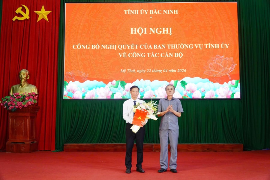 Bắc Ninh: Công bố quyết định điều động, bổ nhiệm cán bộ chủ chốt tại xã Mỹ Thái
