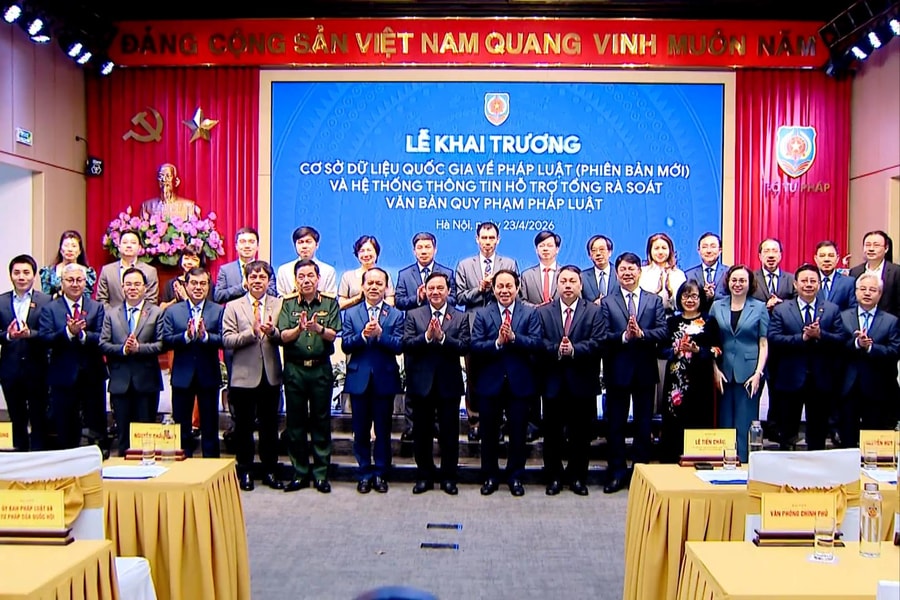 Khai trương Cơ sở dữ liệu quốc gia về pháp luật
