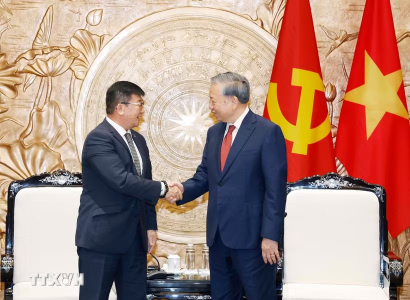Tổng Bí thư, Chủ tịch nước Tô Lâm tiếp Đại sứ Đặc mệnh toàn quyền Mông Cổ tại Việt Nam