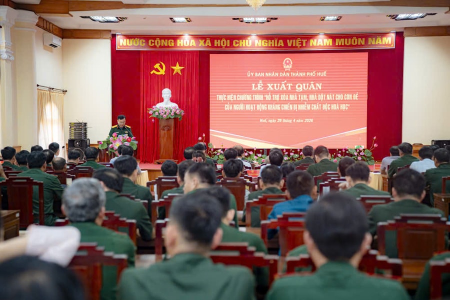 TP. Huế : Hỗ trợ xóa nhà tạm, nhà dột nát cho con đẻ của người hoạt động kháng chiến bị nhiễm chất độc hóa học