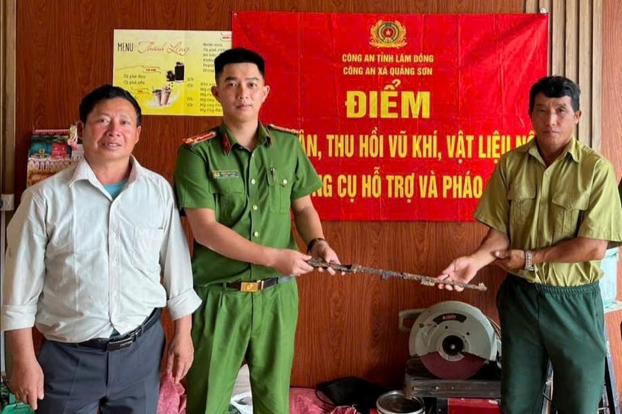 Lâm Đồng: Vận động người dân tự giác giao nộp vũ khí, vật liệu nổ
