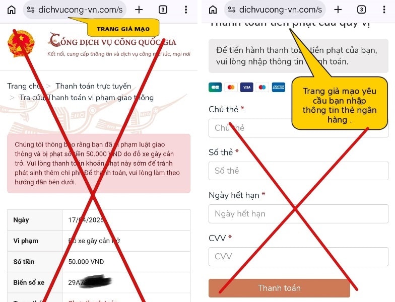 Siết chặt phòng ngừa lừa đảo từ chiêu trò “phạt nguội 50.000 đồng”