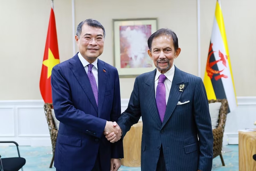 Thủ tướng Lê Minh Hưng gặp Quốc vương Brunei Haji Hassanal Bolkiah
