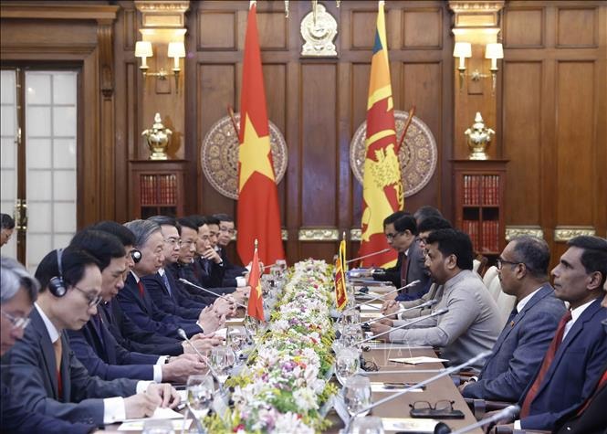 Một số hình ảnh Tổng Bí thư, Chủ tịch nước Tô Lâm hội đàm với Tổng thống Sri Lanka Anura Kumara Dissanayake