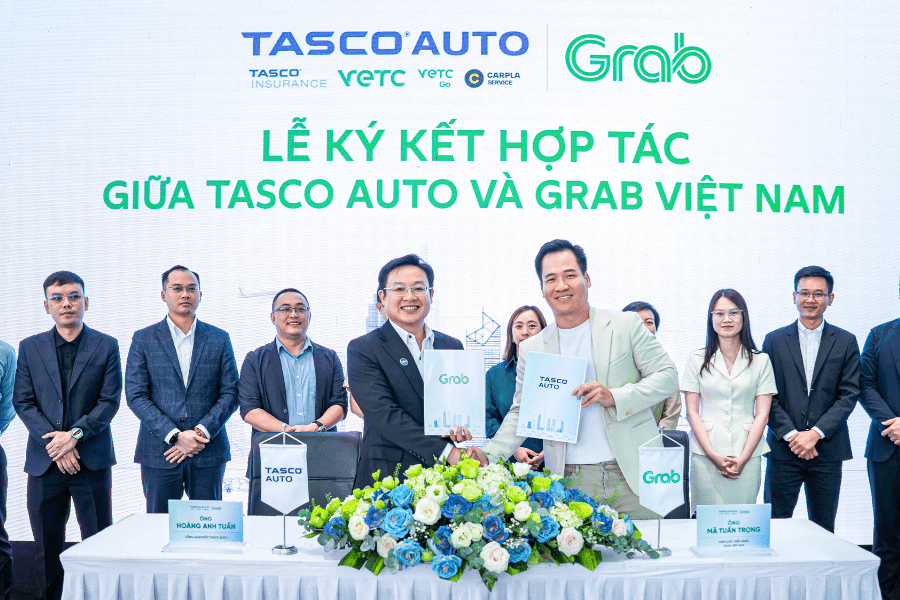 Grab Việt Nam và Tasco Auto ký kết thỏa thuận hợp tác toàn diện để thúc đẩy chuyển đổi xanh tại Việt Nam