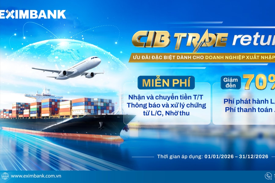 Eximbank tối ưu chi phí thanh toán quốc tế cho doanh nghiệp xuất nhập khẩu