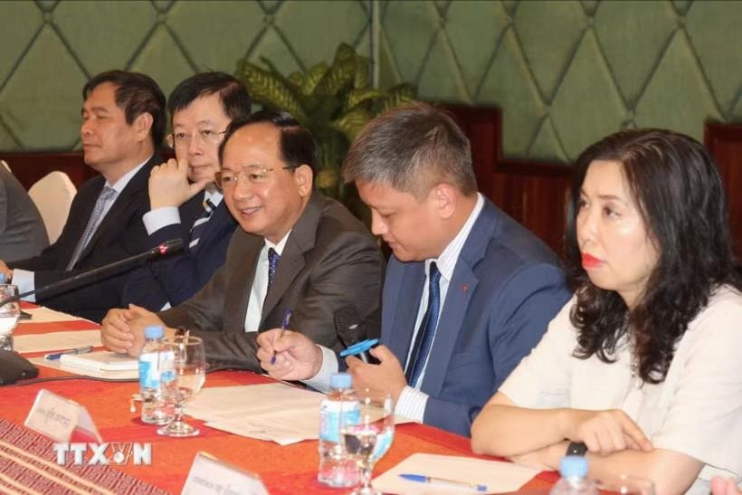Trưởng Ban Tuyên giáo và Dân vận Trung ương Trịnh Văn Quyết thăm làm việc tại tỉnh Siem Reap, Campuchia