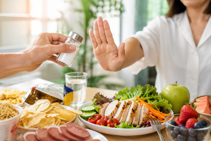 Nguy cơ từ tiêu thụ muối quá mức và chế độ ăn uống không lành mạnh
