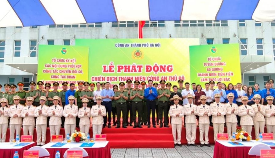 Công an Hà Nội phát động Chiến dịch Thanh niên Công an Thủ đô tình nguyện Hè năm 2026