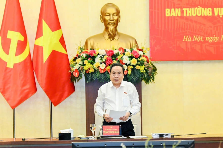 Bí thư Đảng ủy Quốc hội Trần Thanh Mẫn chủ trì Hội nghị Ban Thường vụ Đảng ủy Quốc hội