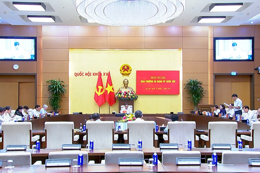 Bí thư Đảng ủy Quốc hội Trần Thanh Mẫn chủ trì Hội nghị Ban Thường vụ Đảng ủy Quốc hội