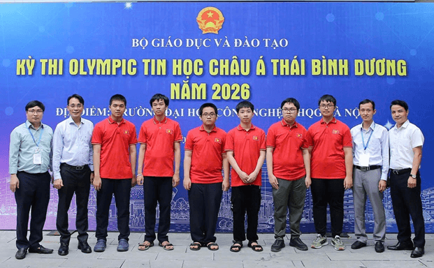 Việt Nam đứng thứ 2 toàn đoàn, đồng hạng Nhật Bản tại Olympic Tin học Châu Á Thái Bình Dương 2026
