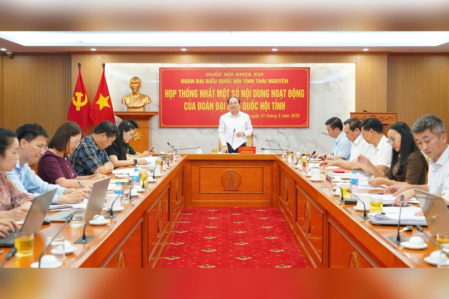 Đoàn ĐBQH tỉnh Thái Nguyên thống nhất chương trình công tác và giám sát năm 2026