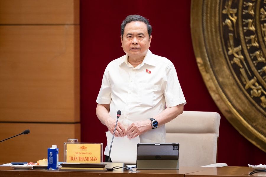 Chủ tịch Quốc hội Trần Thanh Mẫn làm việc với Thường trực Ủy ban Khoa học, Công nghệ và Môi trường