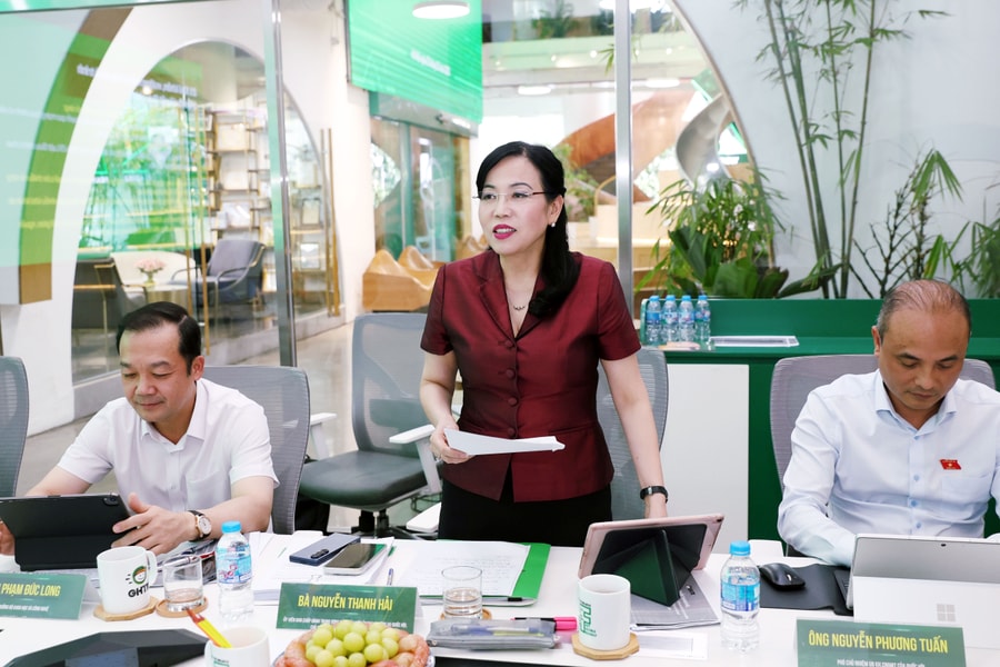 Đoàn khảo sát của Ủy ban Khoa học, Công nghệ và Môi trường làm việc với Công ty cổ phần giao hàng tiết kiệm