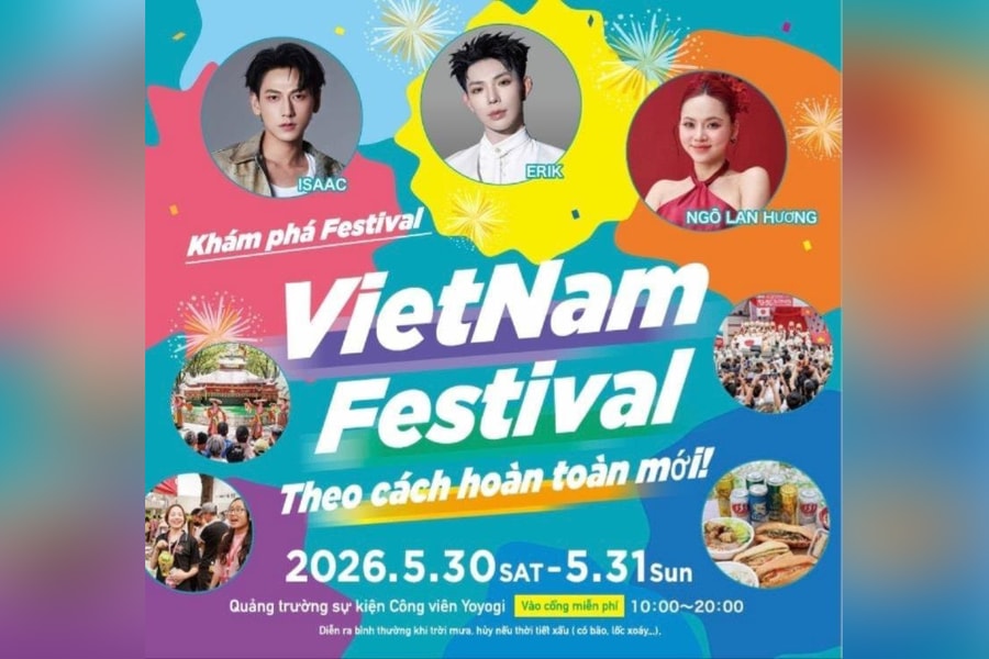 Nhiều hoạt động trong Lễ hội Việt Nam tại Nhật Bản 2026