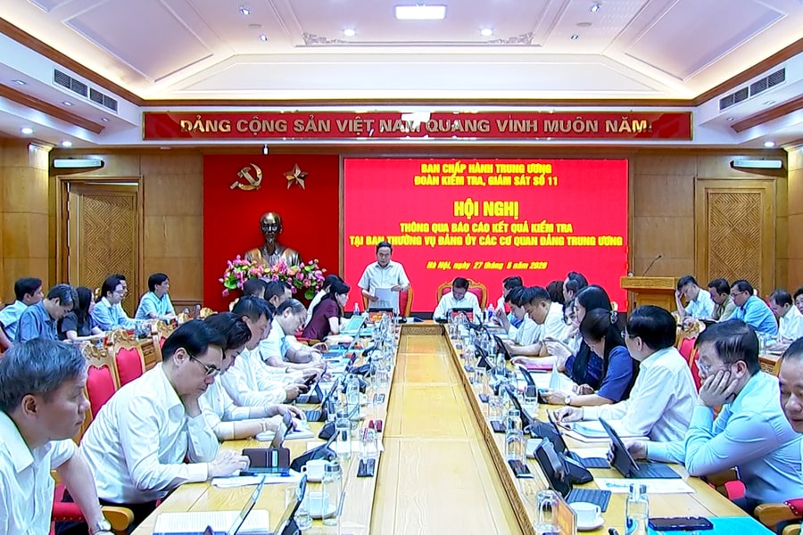 Thông qua dự thảo Báo cáo kết quả kiểm tra tại Ban Thường vụ Đảng ủy các cơ quan Đảng Trung ương