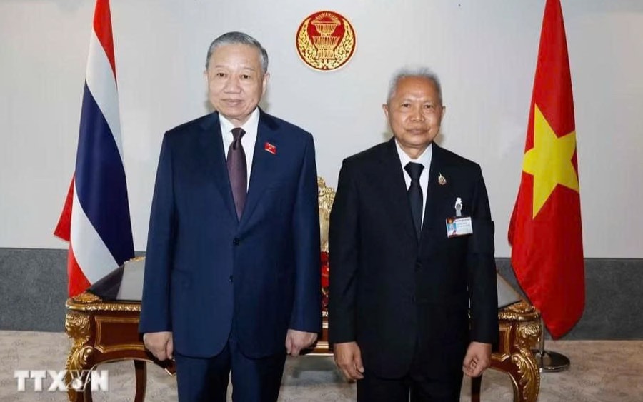 Tổng Bí thư, Chủ tịch nước Tô Lâm hội kiến Chủ tịch Quốc hội Thái Lan