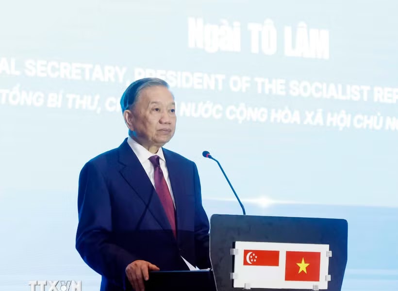 Tổng Bí thư, Chủ tịch nước Tô Lâm: Hợp tác công nghệ sẽ trở thành một trụ cột quan trọng trong quan hệ Việt Nam-Singapore